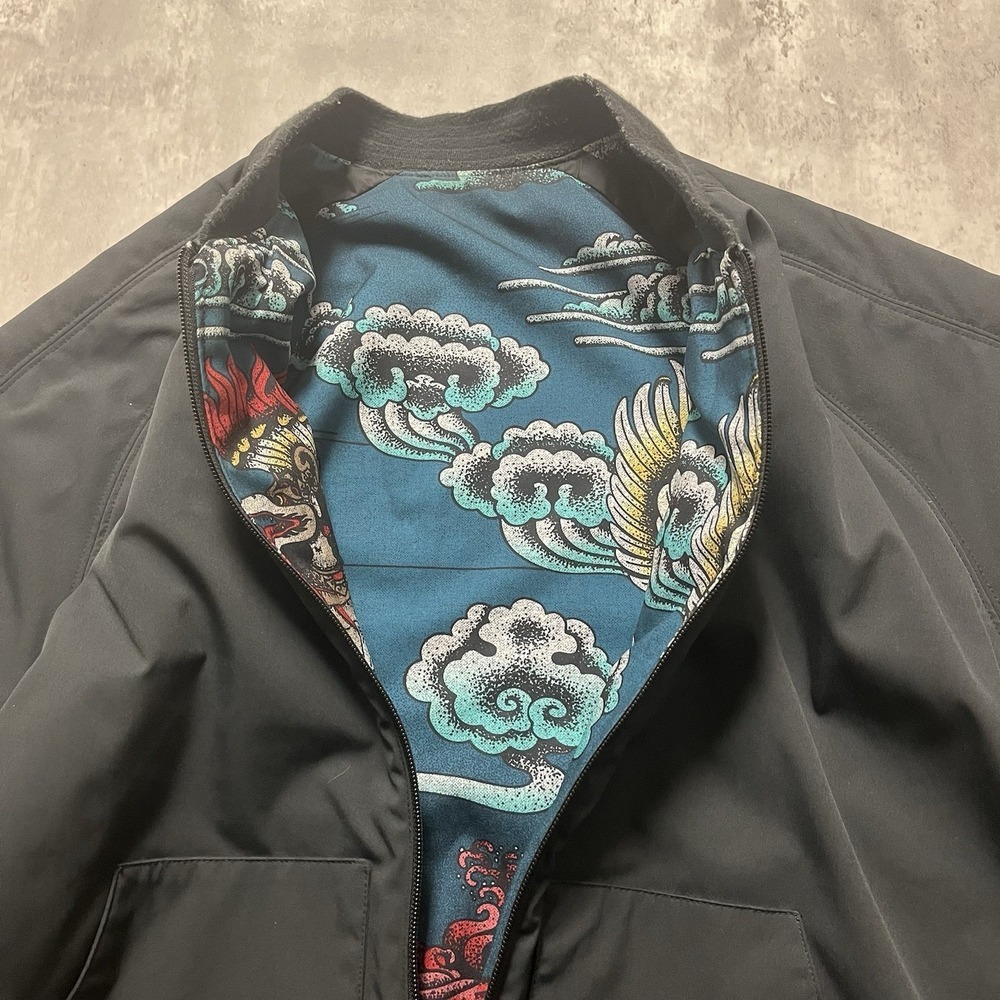 Hurley Men's Large Black Zip Up Jacket with Hood Reflective Logo Lightweight - Picture 5 of 10